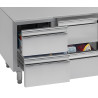 EMPLACEMENT PORTE POUR 2 TIROIRS TABLE REFRIGEREE