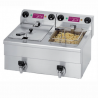 FRITEUSE ELECTRIQUE DE TABLE - 2X10 LITRES - 230 V TRI