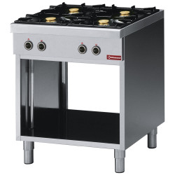 DIAMOND - Fourneau 4 feux vifs, sur armoire ouverte
