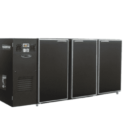 Unifrigor - Arrière-bar Skinplate  - 736 litres - Série CLASSIC - Groupe logé - 3 larges portes pleines