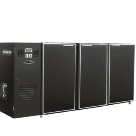 Unifrigor - Arrière-bar Skinplate  - 736 litres - Série CLASSIC - Groupe logé - 3 larges portes pleines