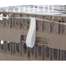 Housse de protection transparente vaisselles