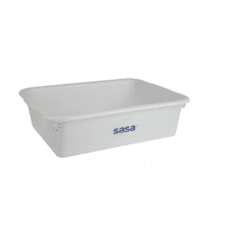 10 Bacs plastiques blanc 10 litres