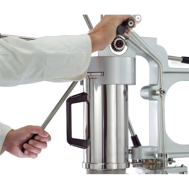 Machine à churros manuelle en acier inoxydable avec 4 buses, récipient en acier inoxydable de 5 L et support manuel, poignée amovible et facile à nettoyer, pour salles de gâteaux, boulangeries