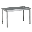 NOSEM - Table centrale inox profondeur 700 mm - Longueur 1400 mm - Sans étagère - TC714T