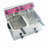 FRITEUSE ÉLECTRIQUE DE TABLE - 2 X 8 LITRES - 230 V