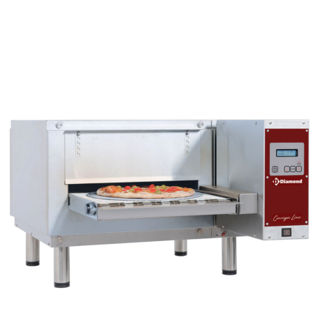 Four gaz pizzas bande L65 cm convoyeur ventilé