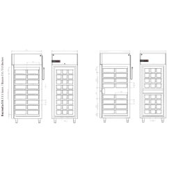 Armoire à glaces -25°/-10°C - 700L  à air - 1 porte fermée NEOS