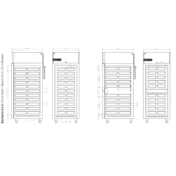 Armoire à glaces -25°/-10°C - 700L  à air - 1 porte fermée NEOS