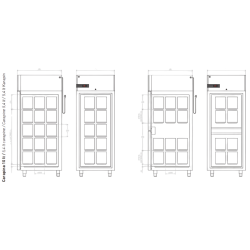 Armoire à glaces -25°/-10°C - 700L  à air - 1 porte fermée NEOS