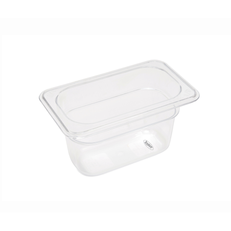 Bac GN plastique - 1/9 GN - Prof 10 cm - 17,6 x 1,08 cm - polycarbonate