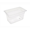 Bac GN plastique - 1/4 GN - Prof 15 cm - 26,5 x 16,2 cm - Polycarbonate