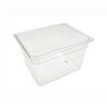 Bac GN plastique - 1/2 GN - Prof 15 cm - 32,5 x 26,5 cm - Polycarbonate