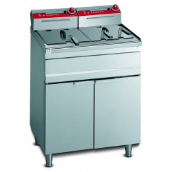 Déstockage - FRITEUSE ELECTRIQUE SUR COFFRE 2X18L 9KW+9KW