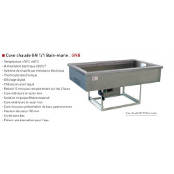 Déstockage - GN5B - Cuve chaude GN1/1 Bain-Marie