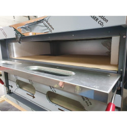 Déstockage - Four à pizza avec commandes digitales - Série TK - 2 chambres - 12 pizzas - Profondeur 940 mm - TK2DD