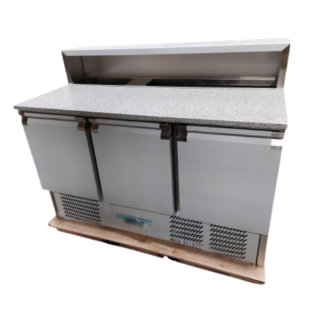 Table à pizza réfrigérée inox GN 1/1 - 402 litres