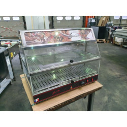 Déstockage - Vitrine chauffante avec bloc lumineux - GN 1/1 - 2 niveaux - 230 V - N62