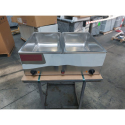 Déstockage - Bain-marie GN 2/1 avec vidange - Gamme CBS - 2x 21 L - 230 V - ACBM153