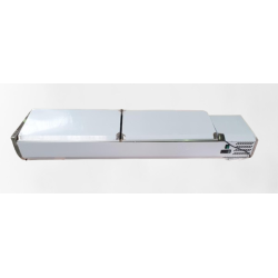 Vitrine positive couvercle inox pour 8 bacs GN 1/3 - 110 W