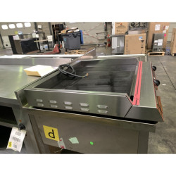 Déstockage - Plancha vitrocéramique électrique inf. lisse - 230 V - Spécial hamburgers II - L 800 mm