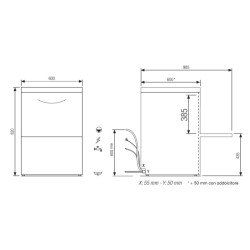 Elettrobar - NIAGARA - Lave-vaisselle - Panier 500 x 500 mm - NIAG261V1