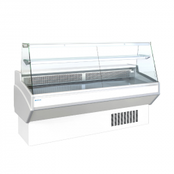 AFI - Vitrine multi-services de comptoir + 3°C/+ 6°C - P. 82 cm - VITRAGE DROIT - L. 104 à L.250  cm - FROID STATIQUE