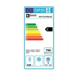 Armoire frigorifique ventilée 700 Lit. 1 porte (GN 2/1), sur roues