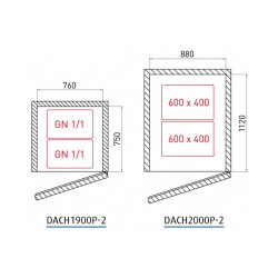 Armoire réfrigérée à chariot positive 0/+10°C - 2000 L - 1 porte pleine - 600 x 800 - DACH2000P-3 - Dalmec