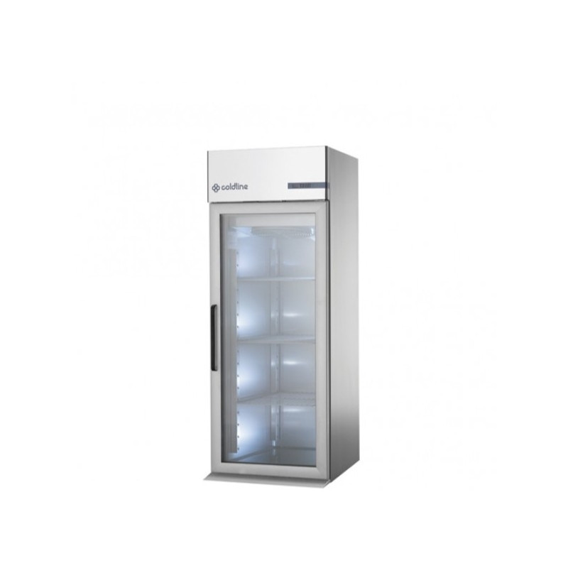 COLDLINE - Armoire réfrigérée à chariot positive -2° + 8°C - 830 litres - GN 2/1 et 600 x 400 - Groupe logé - 1 porte vitrée