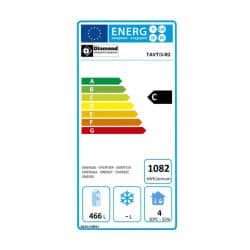 Refroidisseur de bouteilles, acier inox, 3 portes vitrées, 579 Lt.