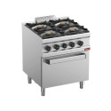DIAMOND - Fourneau gaz 4 brûleurs 4x 5,5 Kw  électrique à convection GN 1/1