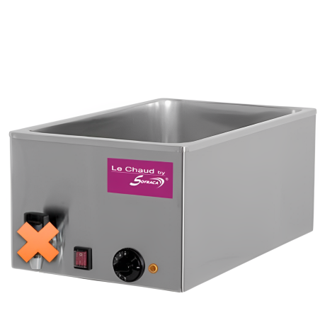 Déstockage - Bain-marie GN 1/1 sans vidange - Gamme CBS - 21 L - 230 V - ACBM053