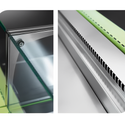 SOTECH - Vitrine réfrigérée ventilée  +2°/+5°C - L. 116 à L. 223 cm