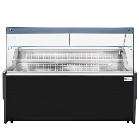 AFI - Vitrine multi-services de comptoir + 2°C/+ 5°C - P. 105 cm - VITRAGE DROIT - L. 104 à L.250  cm - Froid ventillé