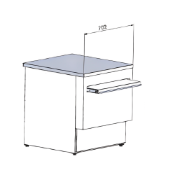 ISOTECH - Vitrine pâtissière réfrigérée + 2°C/+ 4°C - Vitrage bombé - froid ventilé - L. 60 à 240 cm Artemis