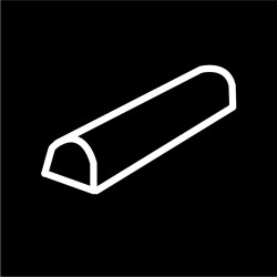 Flexipan® Origine - Mini-Bûches GN ½  8 empreintes 265 x 325 mm