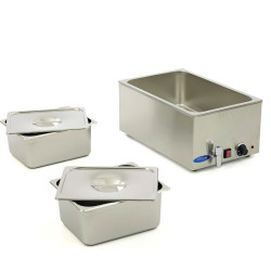 MAXIMA - Bain Marie - avec robinet de vidange - 2 x GN1/2  230 V
