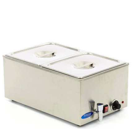 MAXIMA - Bain Marie - avec robinet de vidange - 2 x GN1/2  230 V