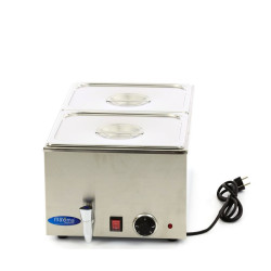 MAXIMA - Bain Marie - avec robinet de vidange - 2 x GN1/2  230 V