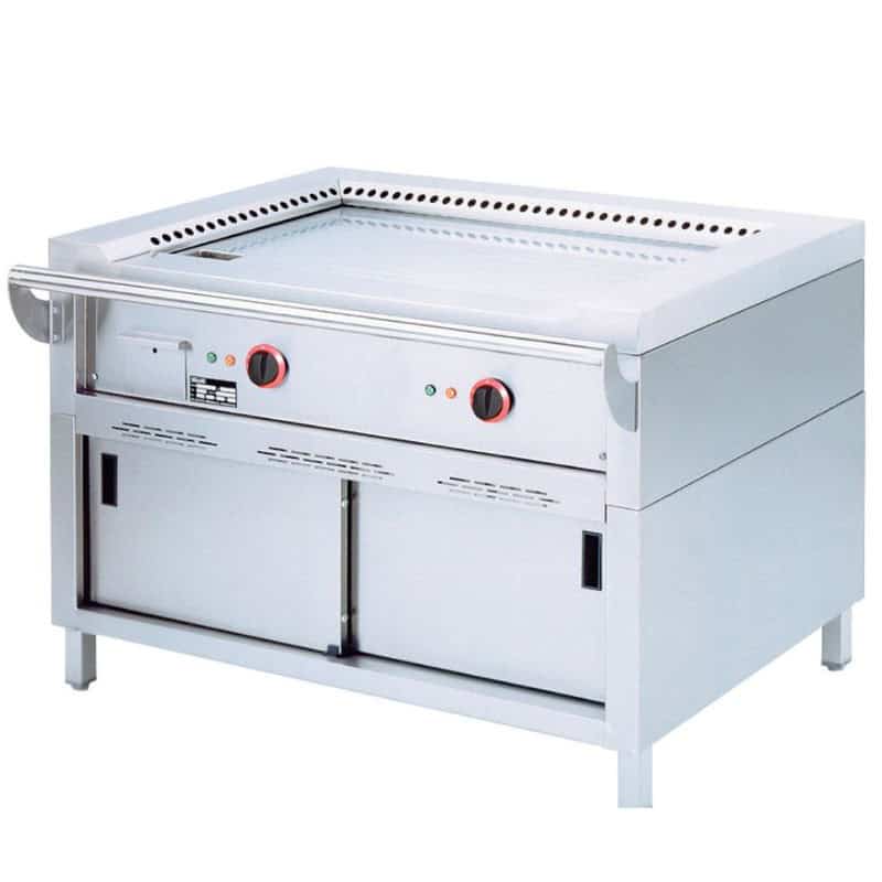 DIAMOND - Plaque "Teppanyaki " électrique 2 zones X5,85 kW sur armoire