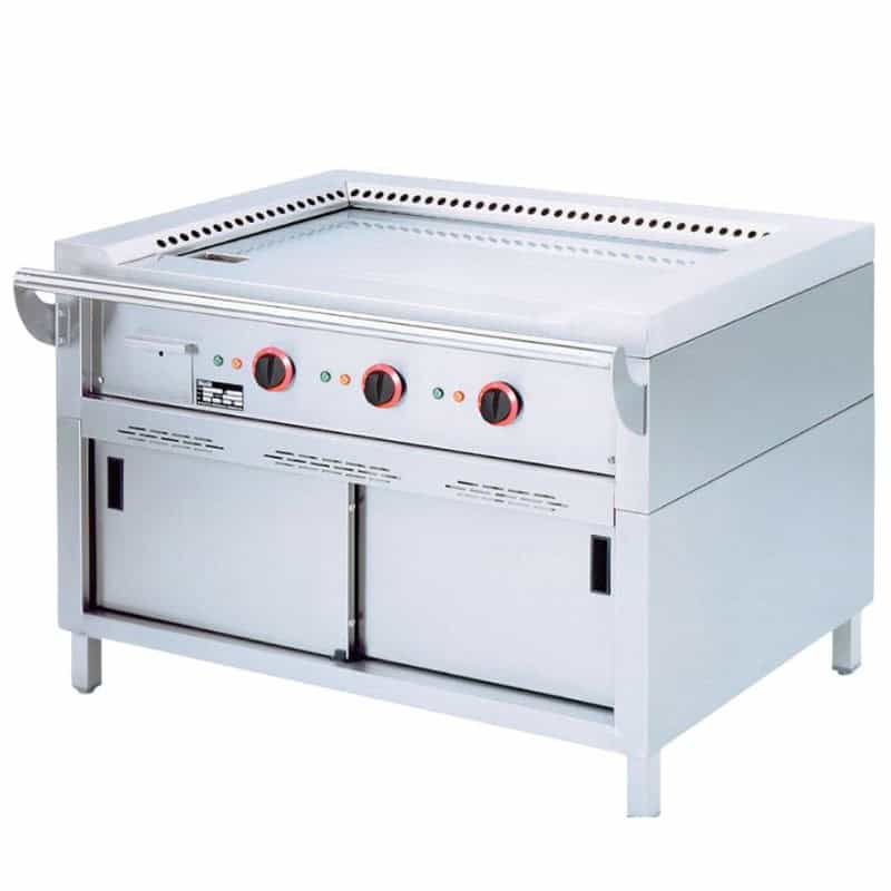 DIAMOND - Plaque "Teppanyaki " électrique 3 zones x 4,7 kW sur armoire