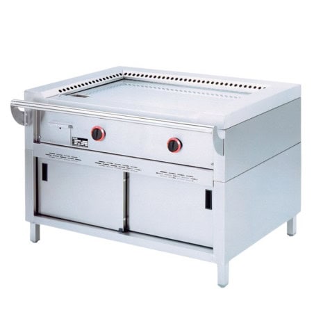DIAMOND - Plaque "Teppanyaki" gaz 2 zones x 7 kW sur armoire