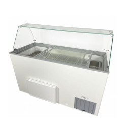 COMBISTEEL - Vitrine à crème glacée CORSICA 355 litres bac - 8X5 LTR