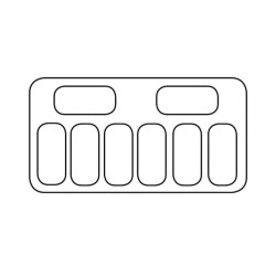 COMBISTEEL - Vitrine à crème glacée CORSICA 355 litres bac - 8X5 LTR