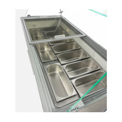 COMBISTEEL - Vitrine à crème glacée CORSICA 355 litres bac - 8X5 LTR