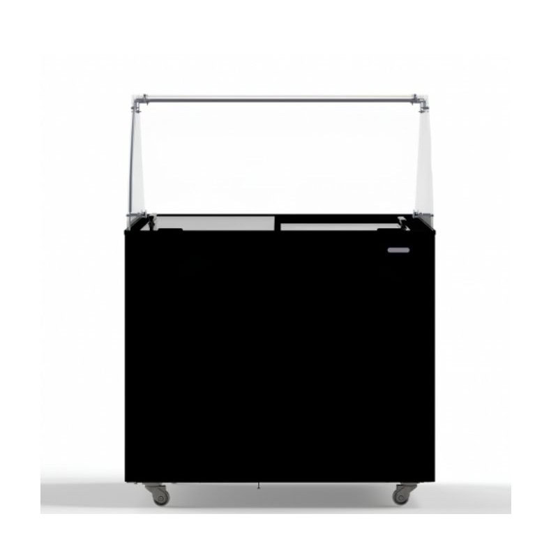 COMBISTEEL - Vitrine à crème glacée CORSICA 231 litres bac - 6X5 LTR NOIR