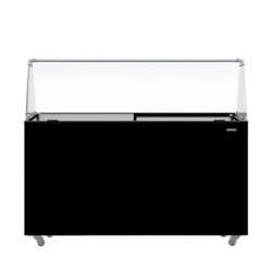 COMBISTEEL - Vitrine à crème glacée TENERIFE 454 litres bac - 10X5 LTR NOIR