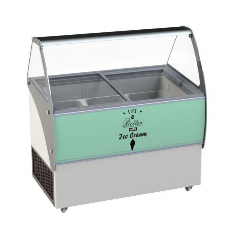 COMBISTEEL - Vitrine à crème glacée BALI 354 litres bac - 9X5 LTR