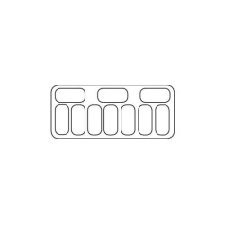 COMBISTEEL - Vitrine à crème glacée CURACAO 454 litres bac - 10X5 LTR